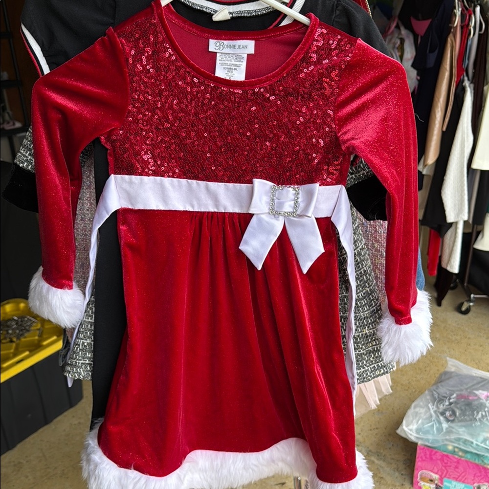 Bonnie Jean Sparkling Red Dress